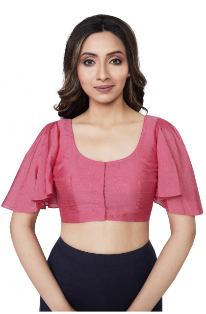 PINK LILY SILK BLOUSE