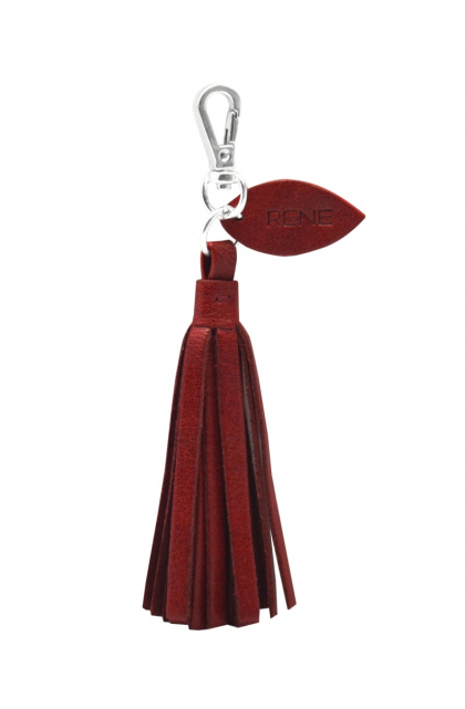 Genuine Leather Red Key Ring