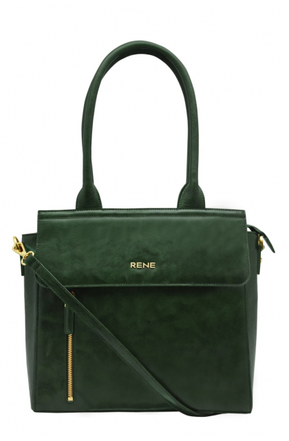 Genuine Leather BOTTLE GREEN Ladies Bag