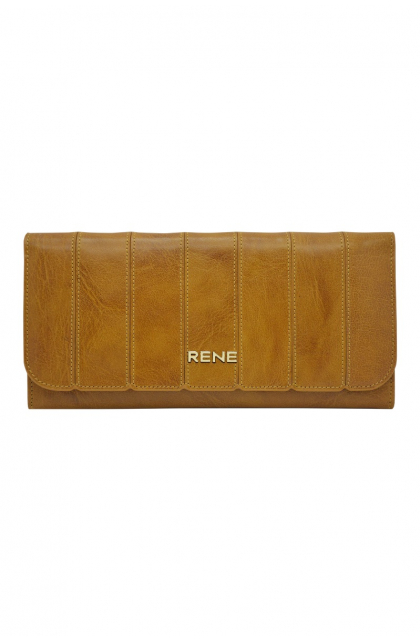Genuine Leather Mustard Ladies Wallet