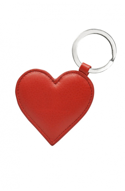 GENUINE LEATHER RED KEY RING