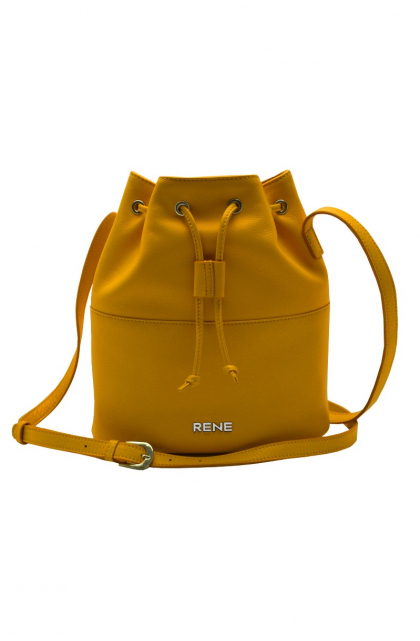 GENUINE LEATHER YELLOW SLING BAG
