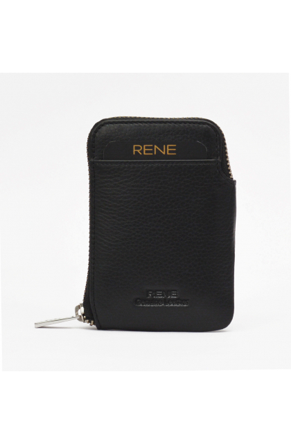 Black Genuine Leather Multi-Purpose Card Holder