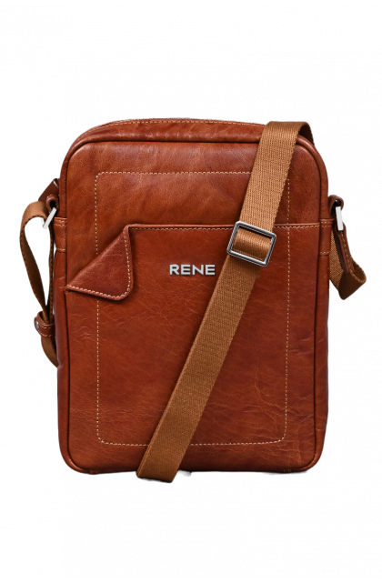 Genuine Leather Tan Sling Bag