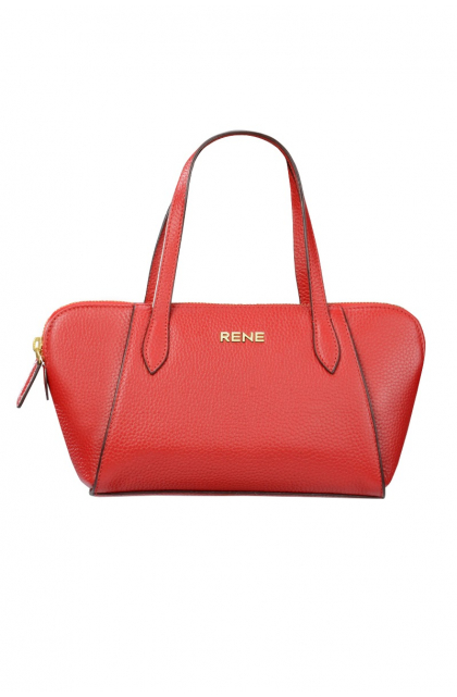 Genuine Leather Red Ladies Bag