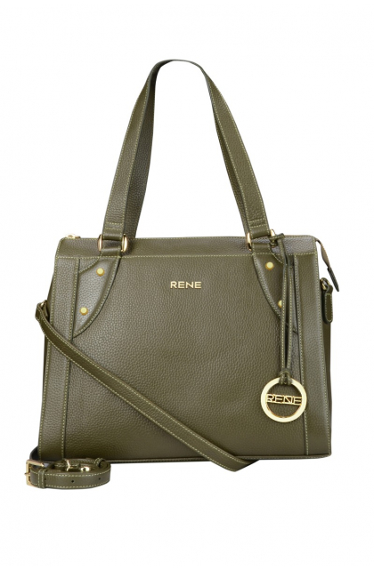 Genuine Leather Olive Ladies Bag