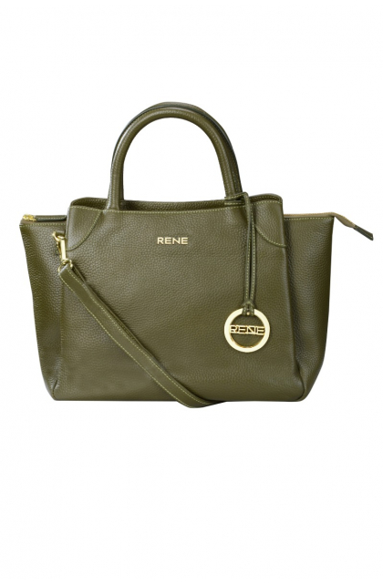 Genuine Leather Olive Ladies Bag
