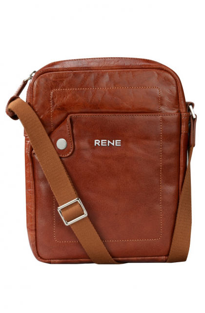 Genuine Leather Tan Sling Bag
