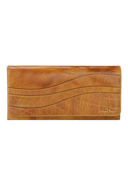 Genuine Leather Yellowish Ladies Wallet