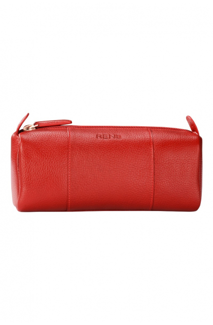 Genuine Leather Red Pouch