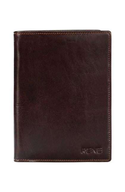 Genuine Leather Brown Passport Holder