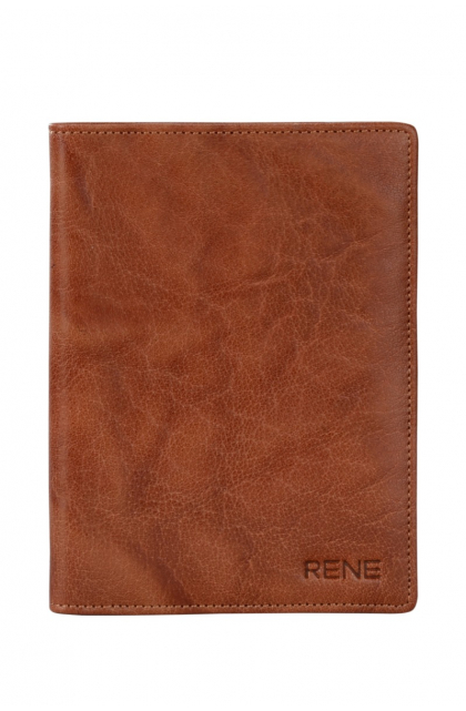 Genuine Leather Tan Passport Holder