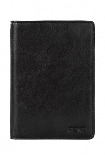 Genuine Leather Black Passport Holder
