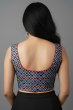 Blue Ajrak Printed Blouse