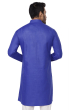 BLUE ASYMMETRIC COTTON LONG KURTA
