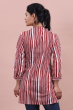 Red Cotton Printed Kurti