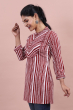 Red Cotton Printed Kurti