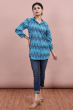Blue Ikkat Tunic