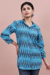 Blue Ikkat Tunic