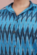 Blue Ikkat Tunic