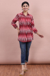 Maroon Ikkat Tunic