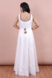 White Chanderi Long Dress