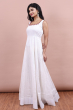 White Chanderi Long Dress