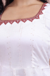 White Chanderi Long Dress
