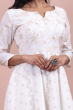 White Chanderi Exclusive Long Dress