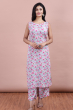 Multi Coloured Exclusive Poly Silk Pant Set