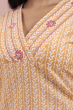 Yellow Exclusive Cotton Printed Pant Set