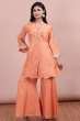 Orange Exclusive Dola Silk Pant SET
