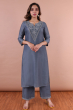 Grey Exclusive Maslin Pant Set