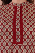 RED Printed Cotton Pant Set