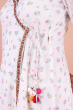 White Exclusive Chiffon Printed Sharara Set