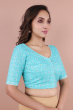 Seagreen Printed Blouse