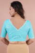 Seagreen Printed Blouse