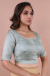 Green Jaquard Woven Blouse