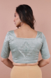 Green Jaquard Woven Blouse
