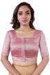 Pink Jaquard Woven Blouse