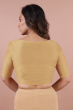 Beige Cotton Slub Solid Blouse