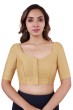 Beige Cotton Slub Blouse