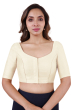 Cream Cotton Slub Blouse