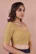 Beige Cotton Slub Blouse