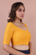 Yellow Cotton Slub Blouse
