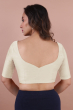 Cream Cotton Slub Blouse