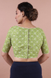 Flex Green Printed Blouse