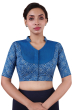 Blue Printed Blouse