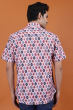Multicolor Cotton Printed Half Shirt