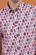 Multicolor Cotton Printed Half Shirt